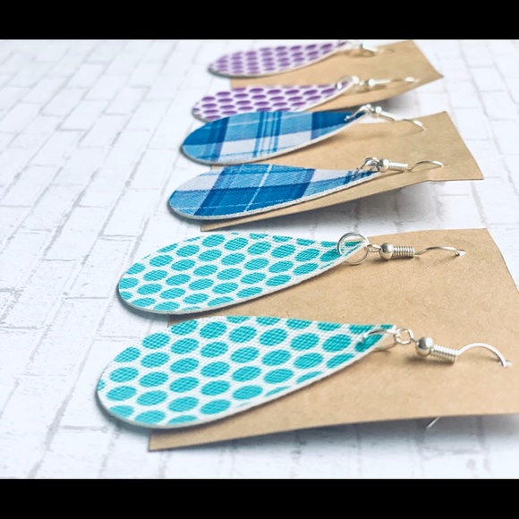 Dangle Teardrop Earrings (lots of 3) NEW - Picture 1 of 3